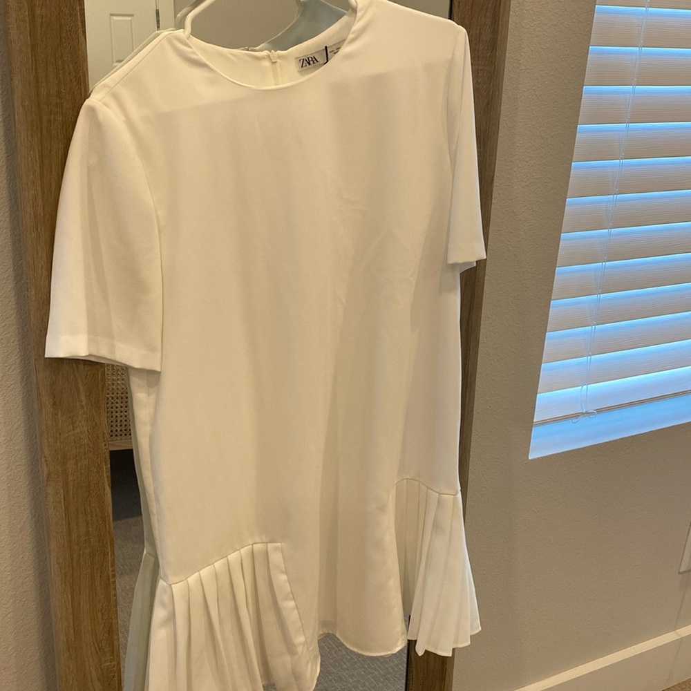 White zara dress